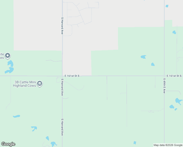 map of restaurants, bars, coffee shops, grocery stores, and more near 3535 East 161st Street South in Bixby