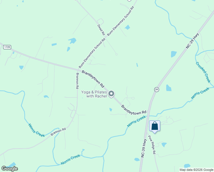 map of restaurants, bars, coffee shops, grocery stores, and more near 216 Brantleytown Road in Zebulon