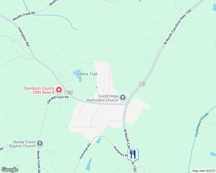 map of restaurants, bars, coffee shops, grocery stores, and more near 289 Millstone Drive in Lexington