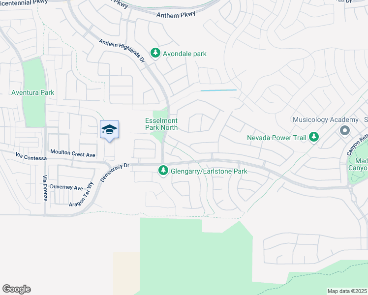 map of restaurants, bars, coffee shops, grocery stores, and more near 2771 Lochleven Way in Henderson