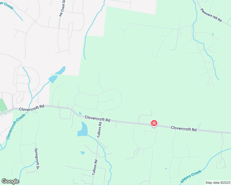 map of restaurants, bars, coffee shops, grocery stores, and more near 9502 Clovercroft Road in Franklin