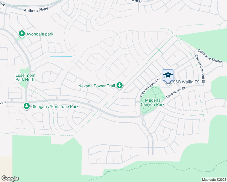map of restaurants, bars, coffee shops, grocery stores, and more near 2525 Hamonah Drive in Henderson