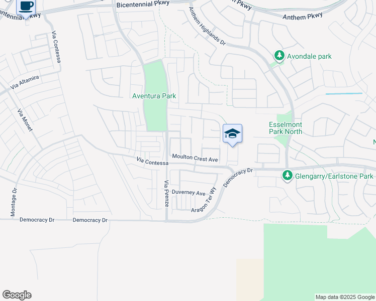 map of restaurants, bars, coffee shops, grocery stores, and more near 2767 Flowing Breeze Street in Henderson