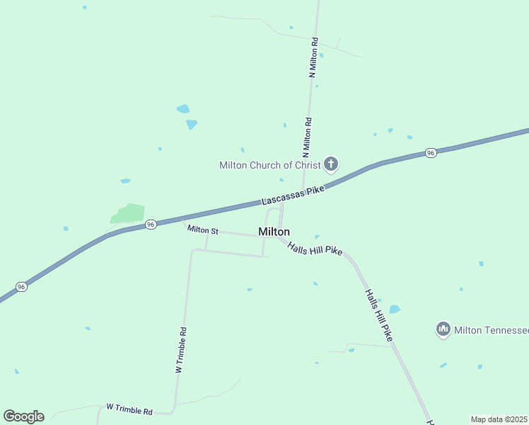 map of restaurants, bars, coffee shops, grocery stores, and more near 12083 West Trimble Road in Milton