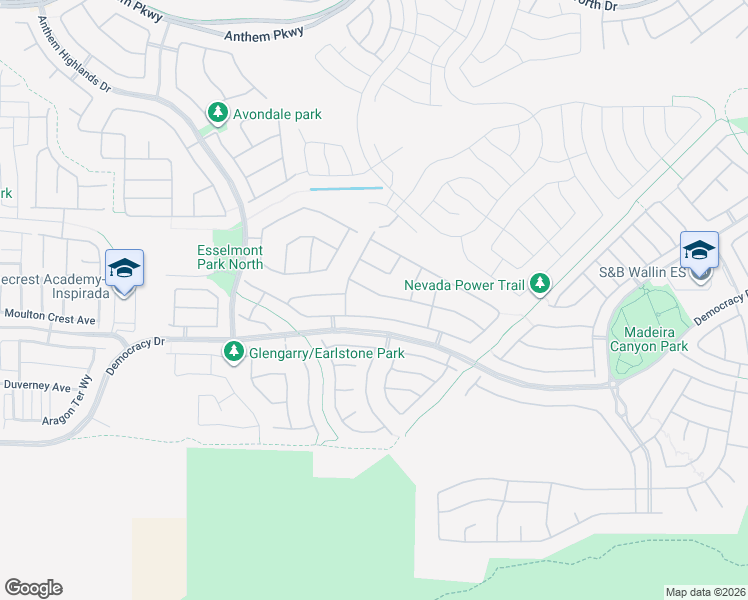 map of restaurants, bars, coffee shops, grocery stores, and more near 2667 Dirleton Place in Henderson