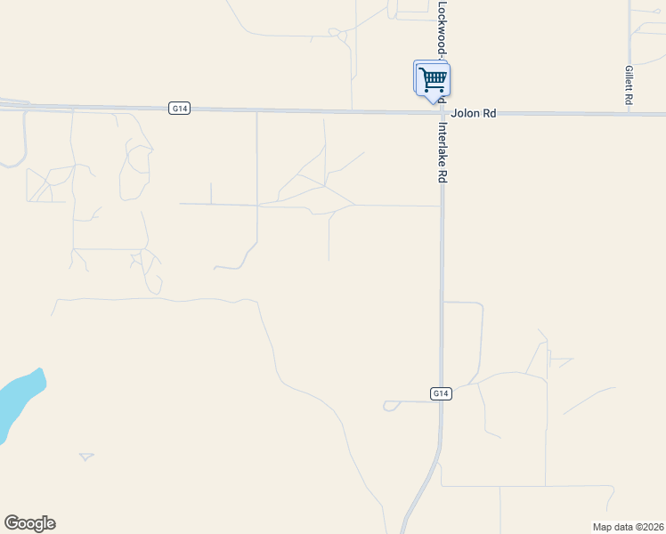 map of restaurants, bars, coffee shops, grocery stores, and more near 68240 Interlake Road in Lockwood