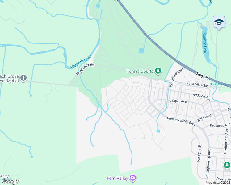 map of restaurants, bars, coffee shops, grocery stores, and more near 4098 Camberley Street in Franklin