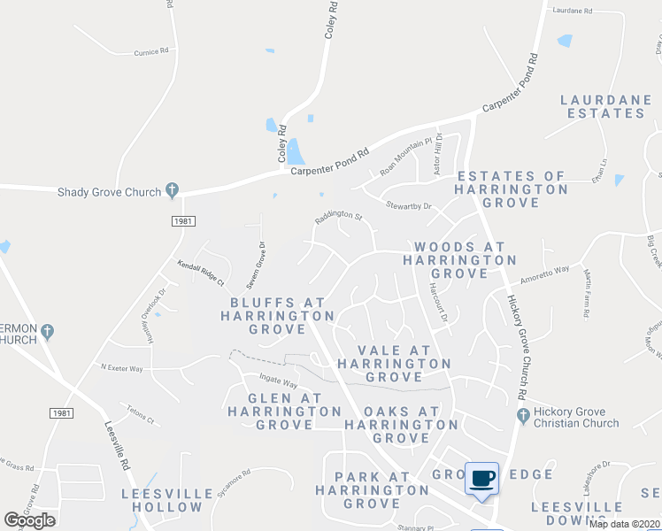 map of restaurants, bars, coffee shops, grocery stores, and more near 5601 Barham Court in Raleigh