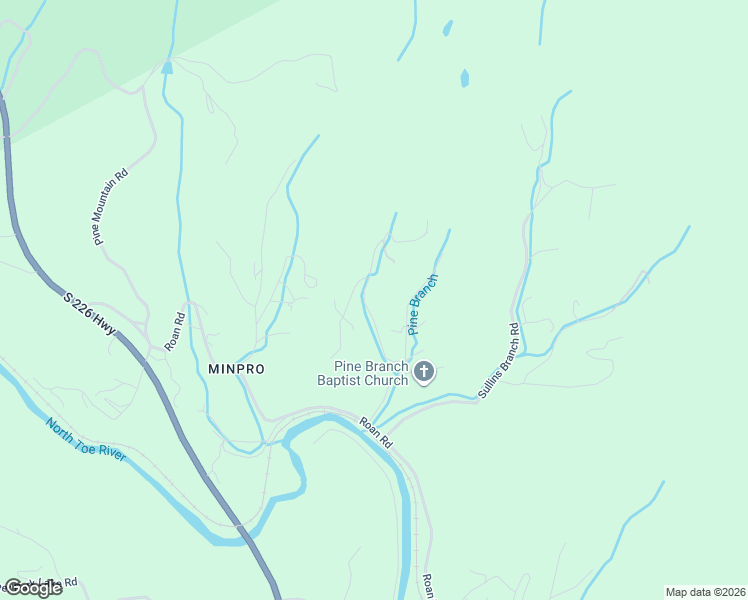 map of restaurants, bars, coffee shops, grocery stores, and more near 196 Thompson Road in Spruce Pine
