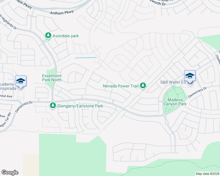 map of restaurants, bars, coffee shops, grocery stores, and more near 2533 Libberton Street in Henderson