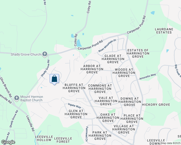 map of restaurants, bars, coffee shops, grocery stores, and more near 5601 Barham Court in Raleigh