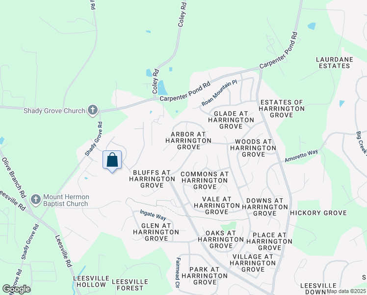 map of restaurants, bars, coffee shops, grocery stores, and more near 5601 Barham Court in Raleigh
