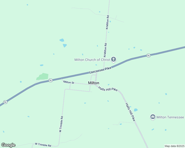 map of restaurants, bars, coffee shops, grocery stores, and more near 12083 West Trimble Road in Milton