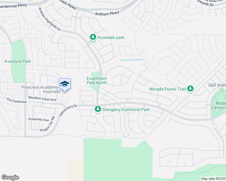map of restaurants, bars, coffee shops, grocery stores, and more near 2766 Mintlaw Avenue in Henderson