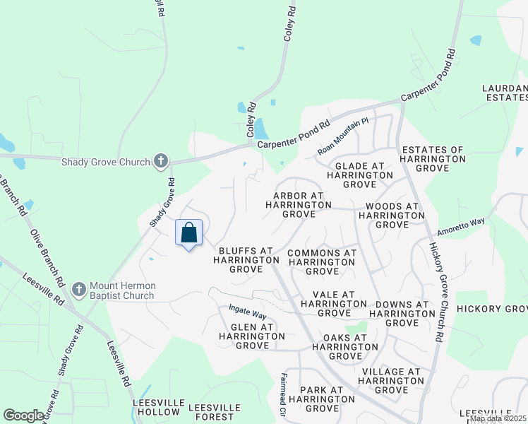 map of restaurants, bars, coffee shops, grocery stores, and more near 5812 Raddington Street in Raleigh