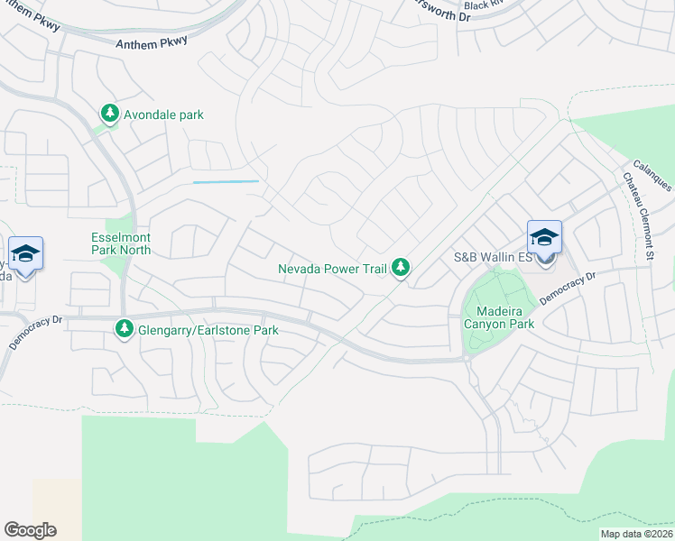 map of restaurants, bars, coffee shops, grocery stores, and more near 2578 Kinghorn Place in Henderson