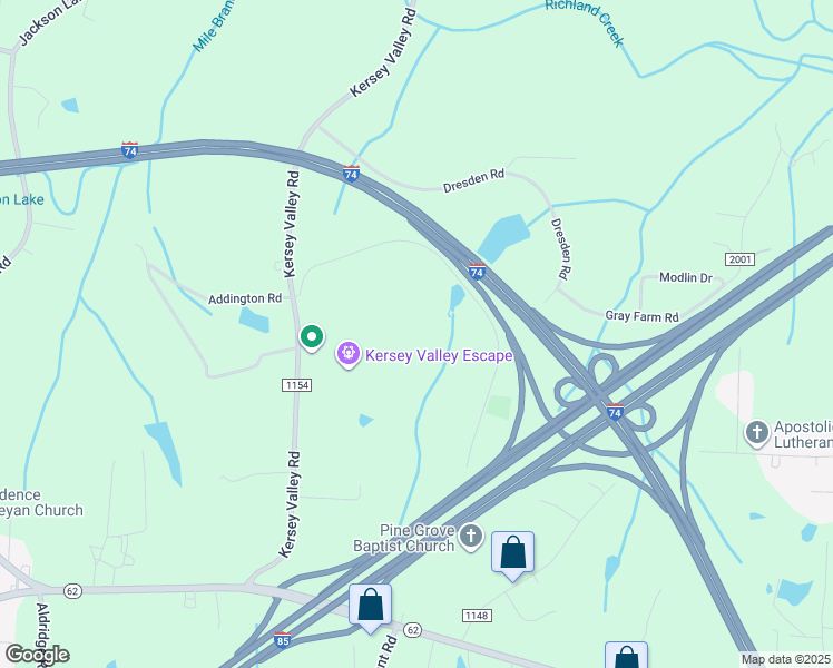 map of restaurants, bars, coffee shops, grocery stores, and more near in High Point