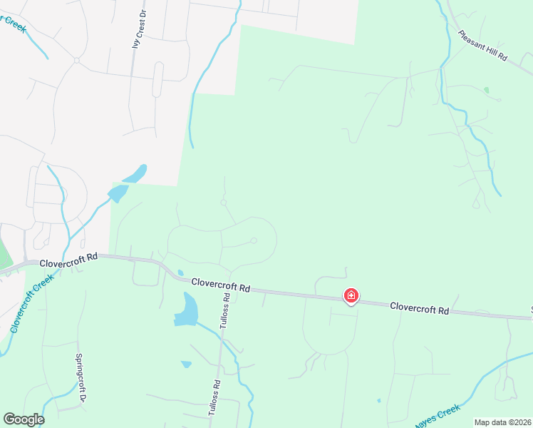 map of restaurants, bars, coffee shops, grocery stores, and more near 9502 Clovercroft Road in Franklin