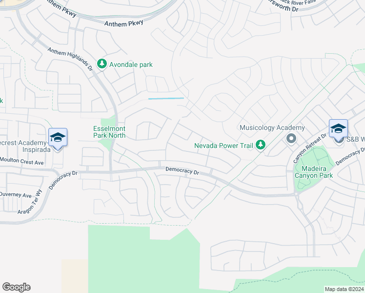 map of restaurants, bars, coffee shops, grocery stores, and more near 2660 Dirleton Place in Henderson