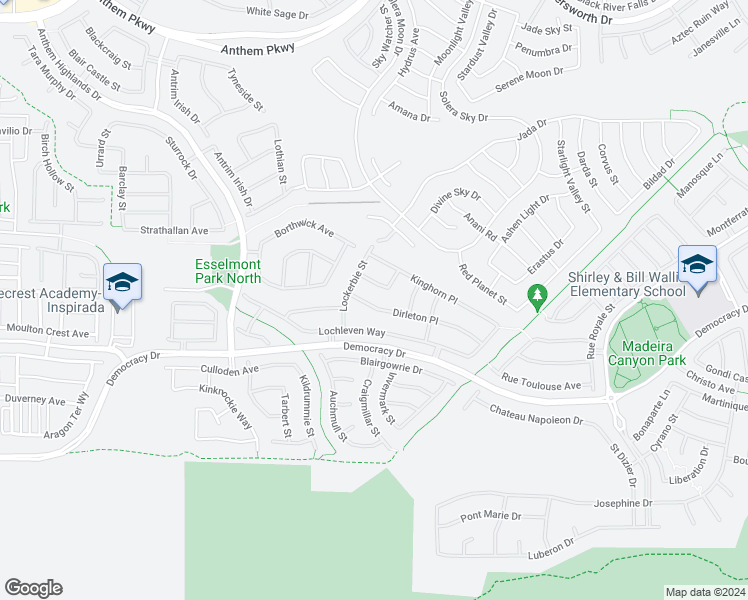 map of restaurants, bars, coffee shops, grocery stores, and more near 2668 Dirleton Place in Henderson