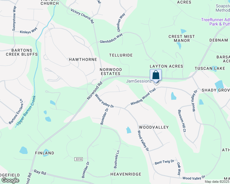 map of restaurants, bars, coffee shops, grocery stores, and more near 5212 Caber Road in Raleigh