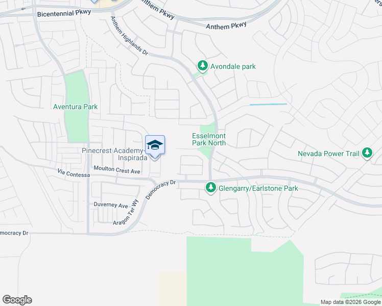 map of restaurants, bars, coffee shops, grocery stores, and more near 2833 Blythswood Square in Henderson