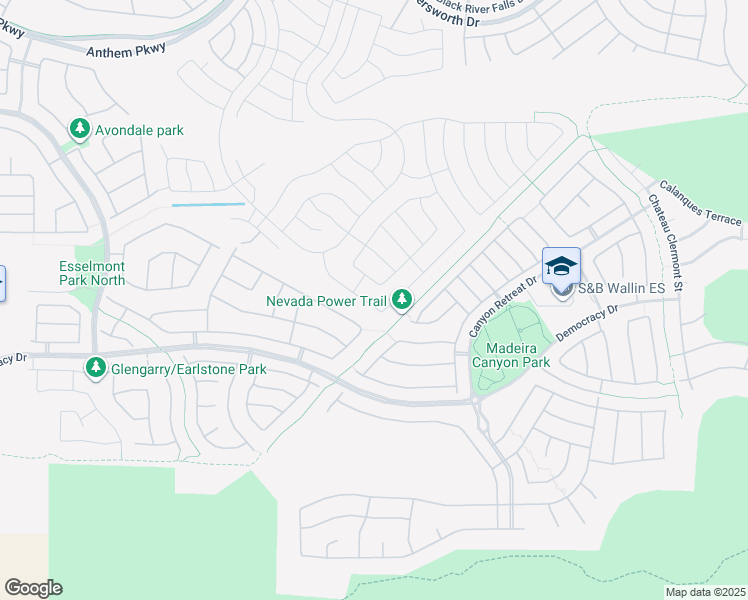 map of restaurants, bars, coffee shops, grocery stores, and more near 2616 Red Planet Street in Henderson