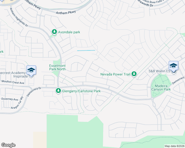 map of restaurants, bars, coffee shops, grocery stores, and more near 2671 Dirleton Place in Henderson