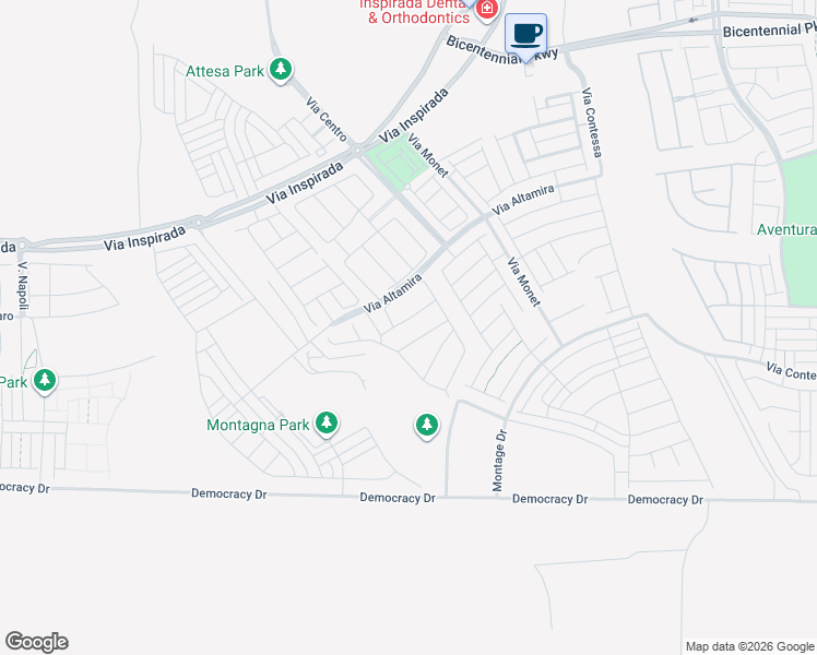 map of restaurants, bars, coffee shops, grocery stores, and more near 3395 Stone View Avenue in Henderson