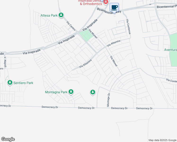 map of restaurants, bars, coffee shops, grocery stores, and more near 3398 Spring Rock Avenue in Henderson