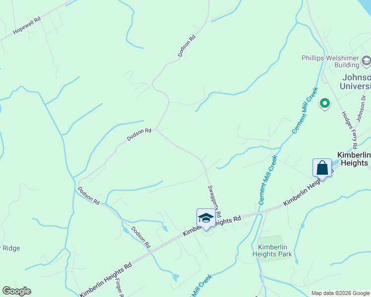 map of restaurants, bars, coffee shops, grocery stores, and more near 7835 Swaggerty Road in Knoxville