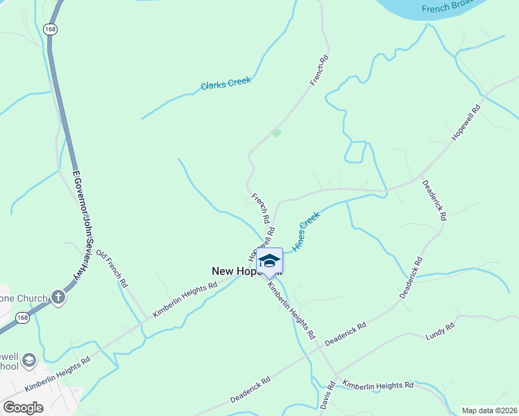 map of restaurants, bars, coffee shops, grocery stores, and more near 1325 Hopewell Road in Knoxville