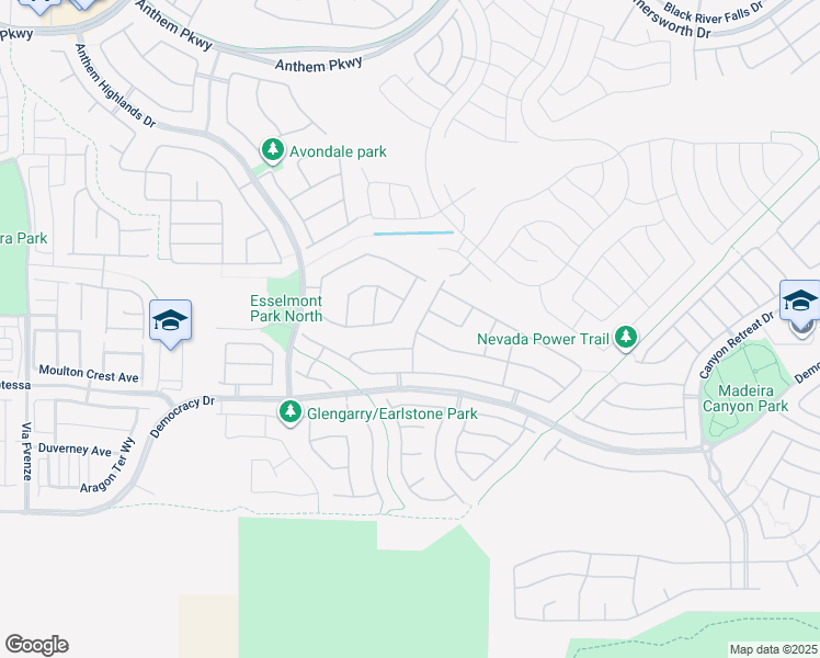 map of restaurants, bars, coffee shops, grocery stores, and more near 2561 Lockerbie Street in Henderson