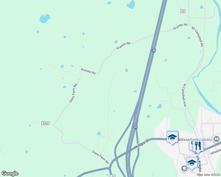 map of restaurants, bars, coffee shops, grocery stores, and more near 840 James Place in West Fork