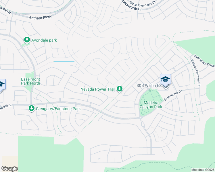 map of restaurants, bars, coffee shops, grocery stores, and more near 2623 Red Planet Street in Henderson