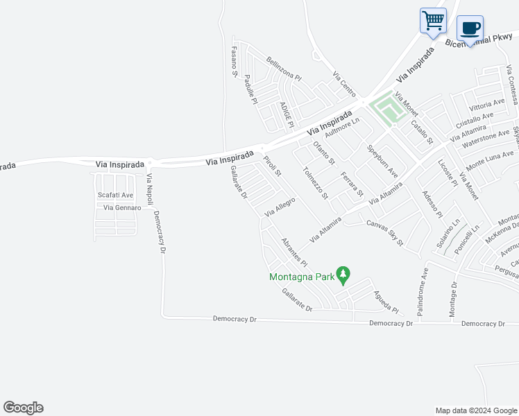 map of restaurants, bars, coffee shops, grocery stores, and more near 3659 Bitonto Lane in Henderson