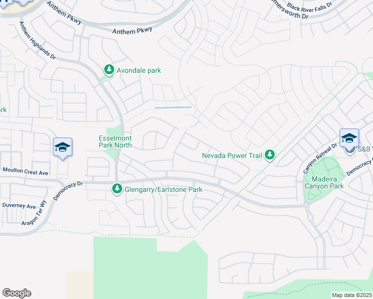 map of restaurants, bars, coffee shops, grocery stores, and more near 2687 Bothwell Place in Henderson