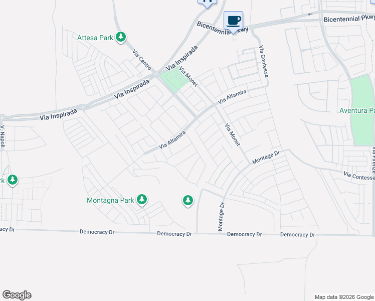 map of restaurants, bars, coffee shops, grocery stores, and more near 3398 Spring Rock Avenue in Henderson