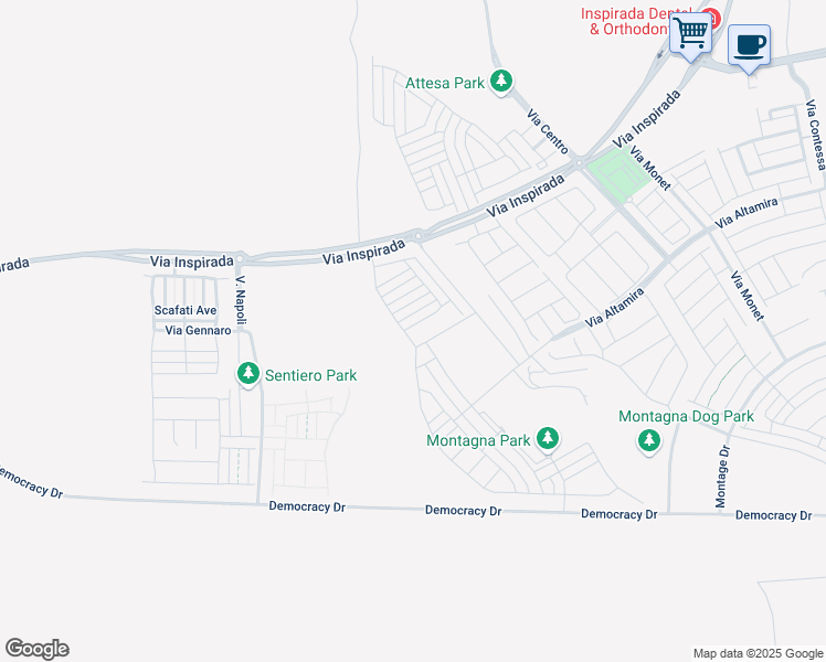 map of restaurants, bars, coffee shops, grocery stores, and more near 3659 Bitonto Lane in Henderson