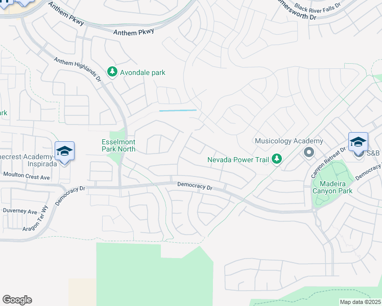 map of restaurants, bars, coffee shops, grocery stores, and more near 2687 Bothwell Place in Henderson