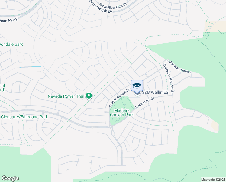 map of restaurants, bars, coffee shops, grocery stores, and more near 2625 Le Pontet Terrace in Henderson