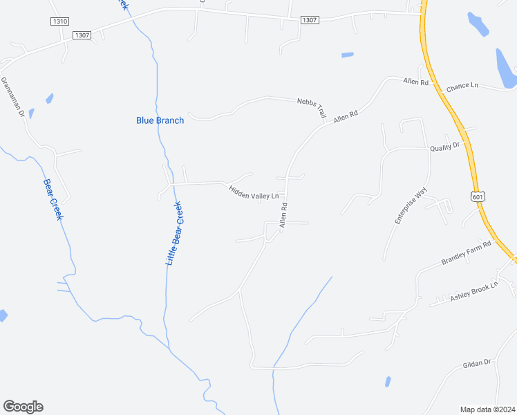 map of restaurants, bars, coffee shops, grocery stores, and more near 137 Hidden Valley Lane in Mocksville