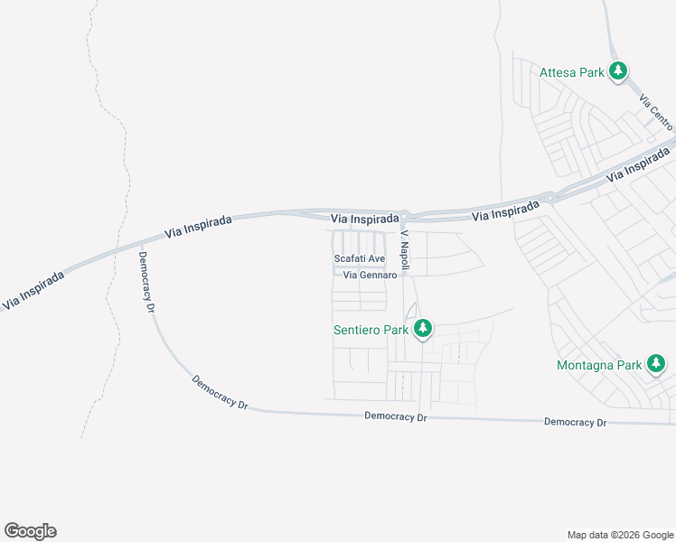 map of restaurants, bars, coffee shops, grocery stores, and more near 3778 Via Gennaro in Henderson