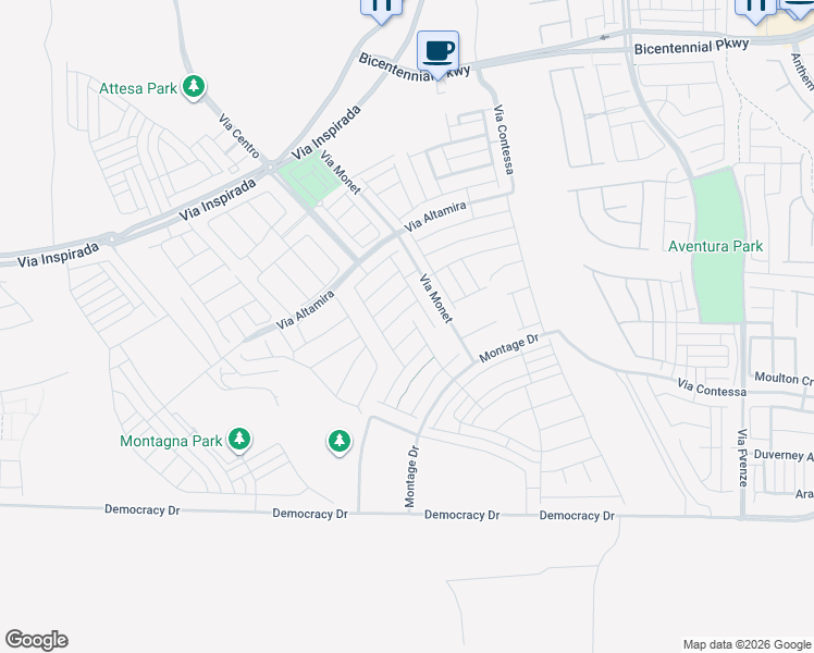 map of restaurants, bars, coffee shops, grocery stores, and more near 3342 Casalette Lane in Henderson