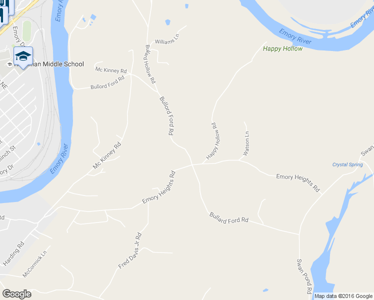 map of restaurants, bars, coffee shops, grocery stores, and more near 278 Emory Drive in Harriman