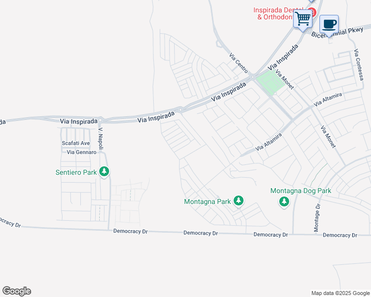 map of restaurants, bars, coffee shops, grocery stores, and more near 3635 Bitonto Lane in Henderson