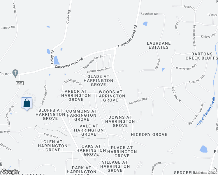 map of restaurants, bars, coffee shops, grocery stores, and more near 5301 Harrington Grove Drive in Raleigh