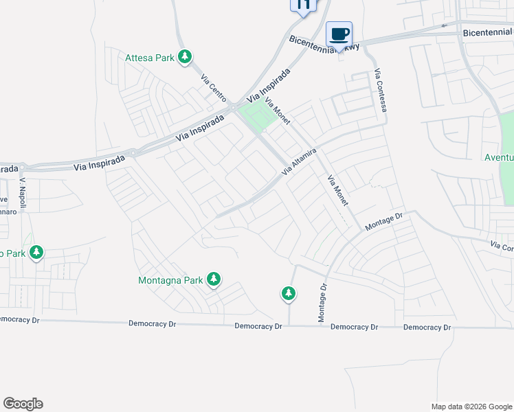 map of restaurants, bars, coffee shops, grocery stores, and more near 3375 Peak View Avenue in Henderson