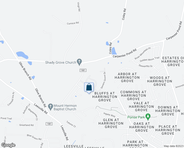 map of restaurants, bars, coffee shops, grocery stores, and more near 5716 Running Fox Lane in Durham
