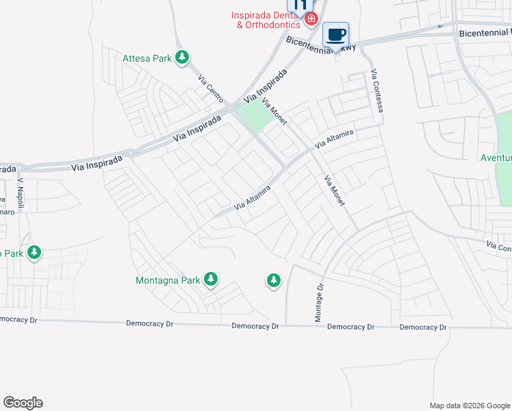 map of restaurants, bars, coffee shops, grocery stores, and more near 3391 Peak View Avenue in Henderson